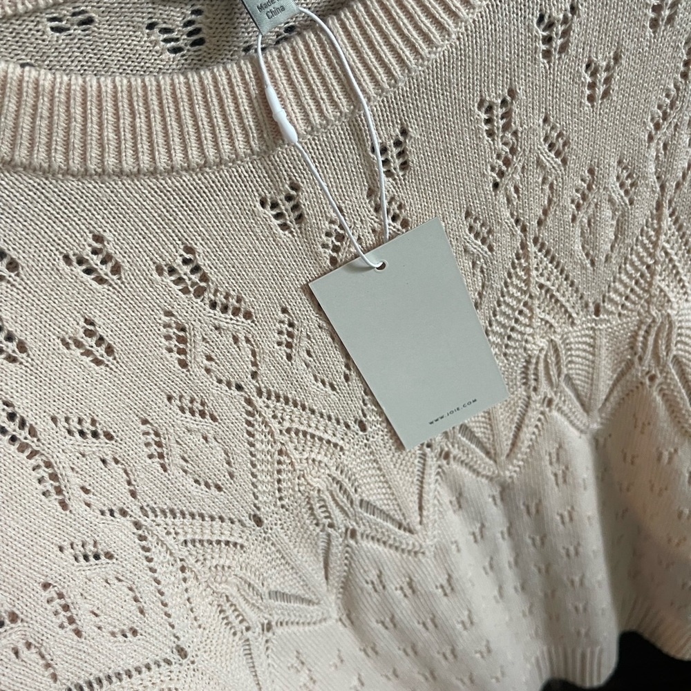 Joie Linen sweater blush - medium